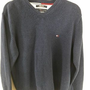 Tommy Hilfiger V neck Blue sweater